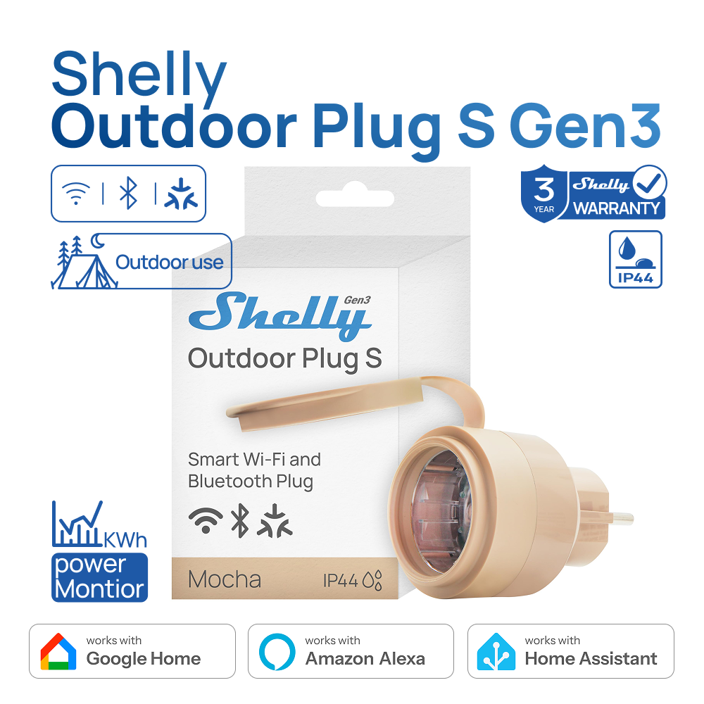 Shelly Outdoor Plug S Gen3 Mis - Shelly Relay Module recensione e prezzo