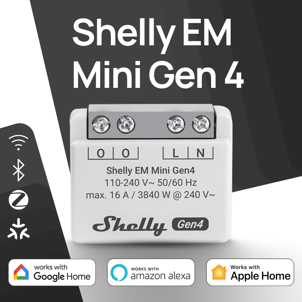 Shelly EM Mini Gen4 Matter: Mi - Shelly Relay Module recensione e prezzo