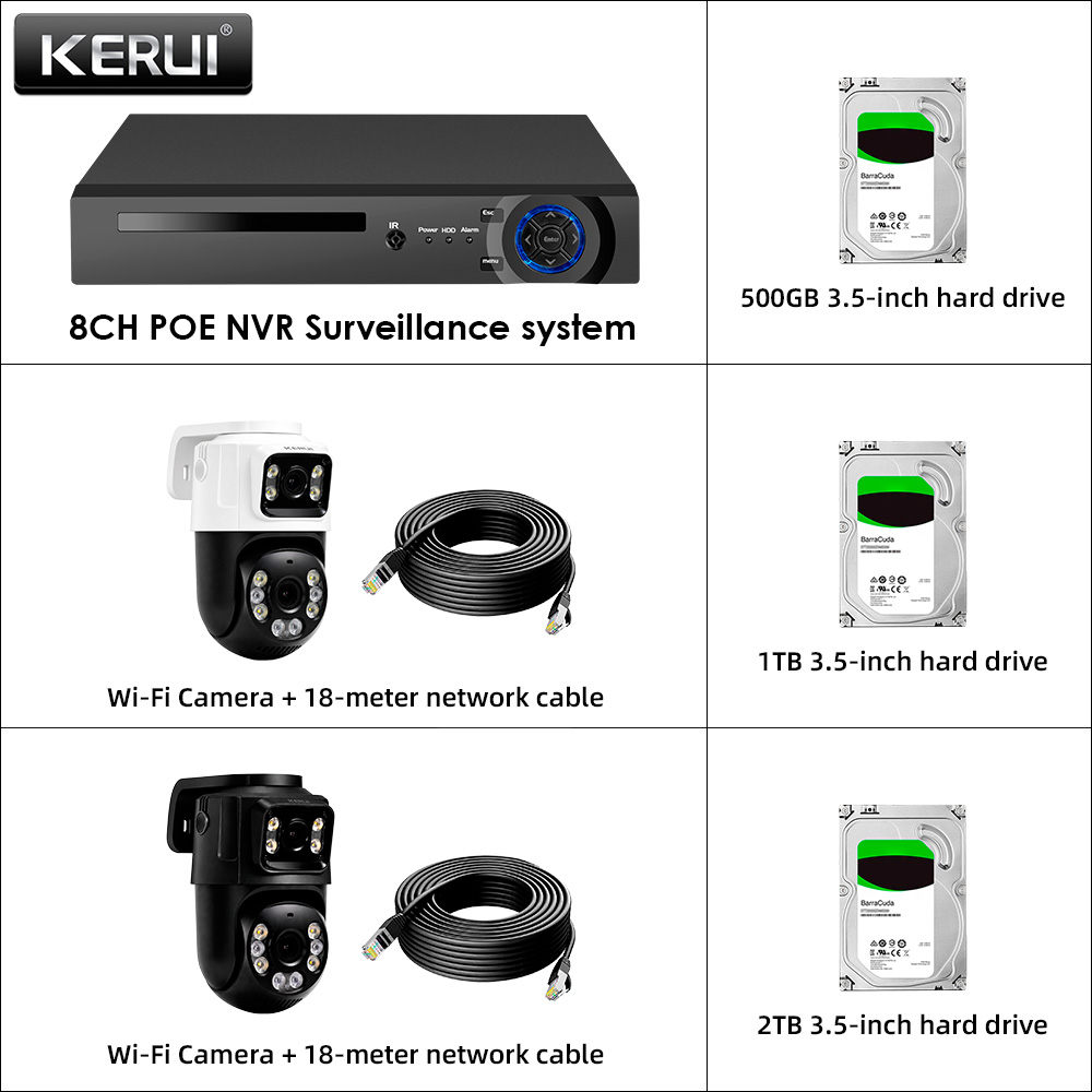 KERUI NVR POE 8CH 6MP HD con T - Home Automation Diy Kit recensione e prezzo