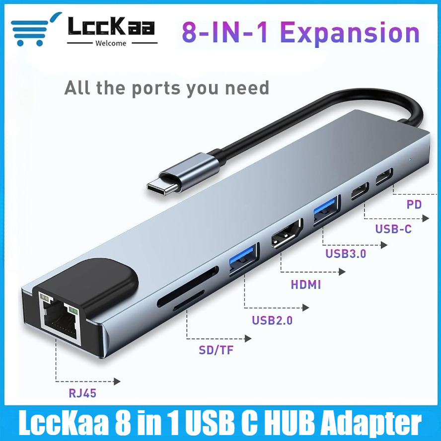 Hub USB C 8/7 in 1 con Adattat - Home Assistant Sd recensione e prezzo