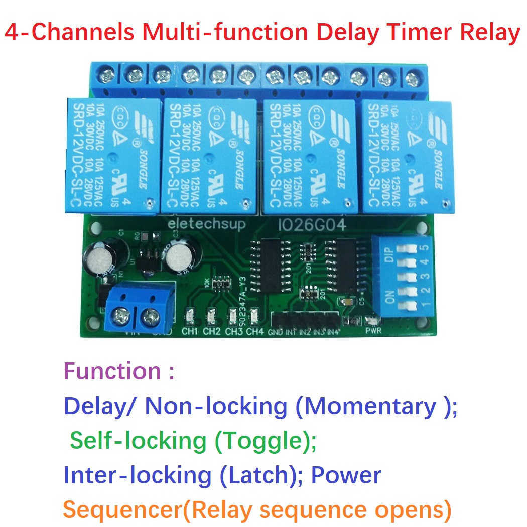 1 PCS 4ch DC 5V 12V 24V DIP In - Shelly Relay Module recensione e prezzo